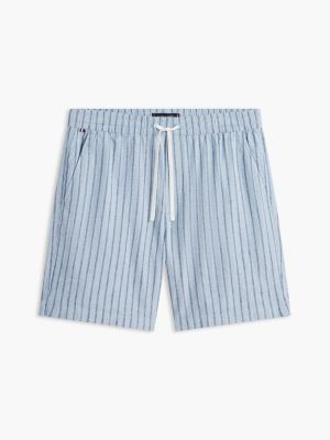 Мужские брюки Tommy Hilfiger Striped Cotton-Linen Blend 7" Short — фото 5