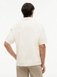 Classic Fit Circle Logo Rugby Polo — Rich Cream 4