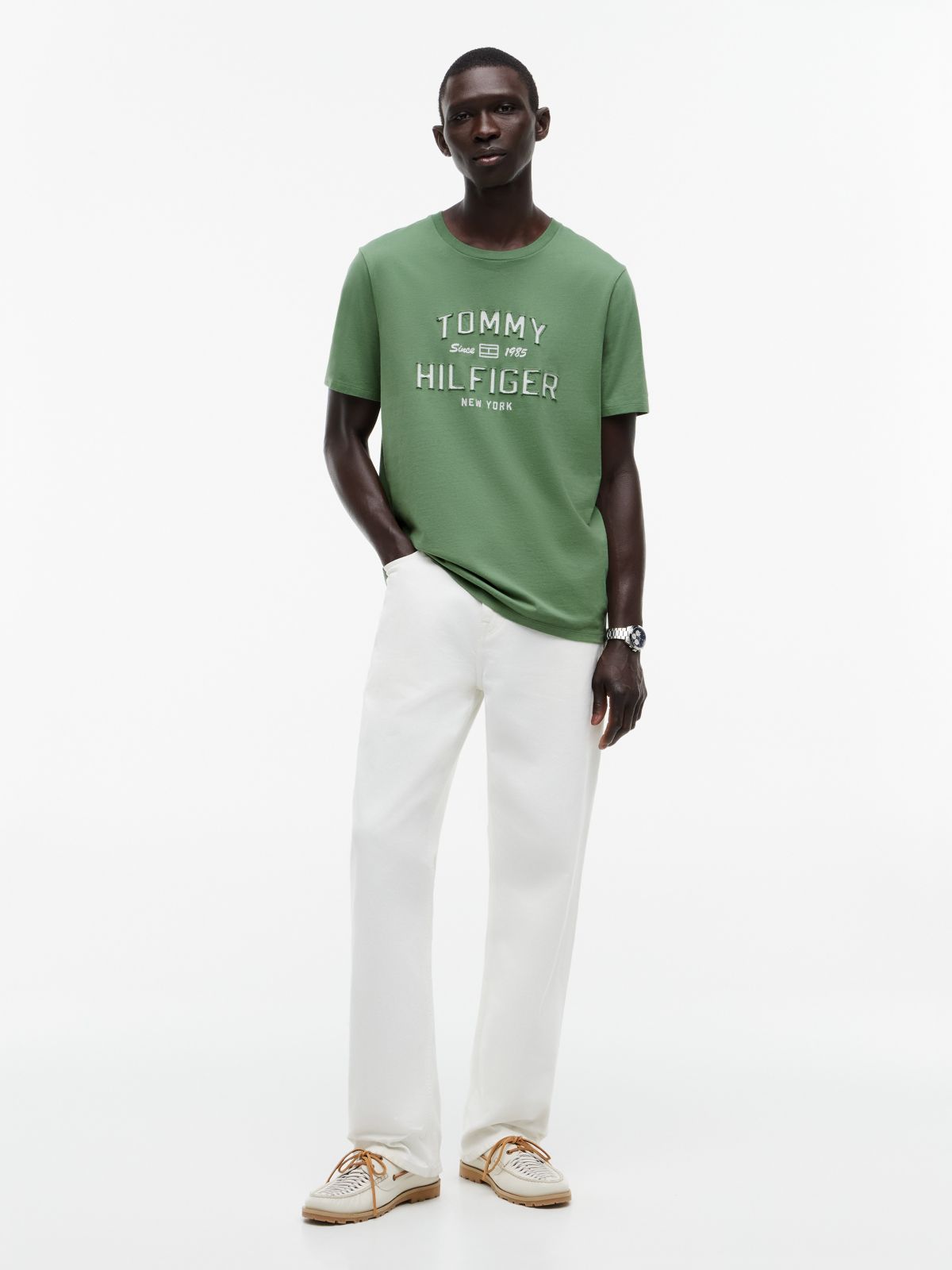 Hilfiger 1985 Logo T-Shirt — Dusty Meadow
