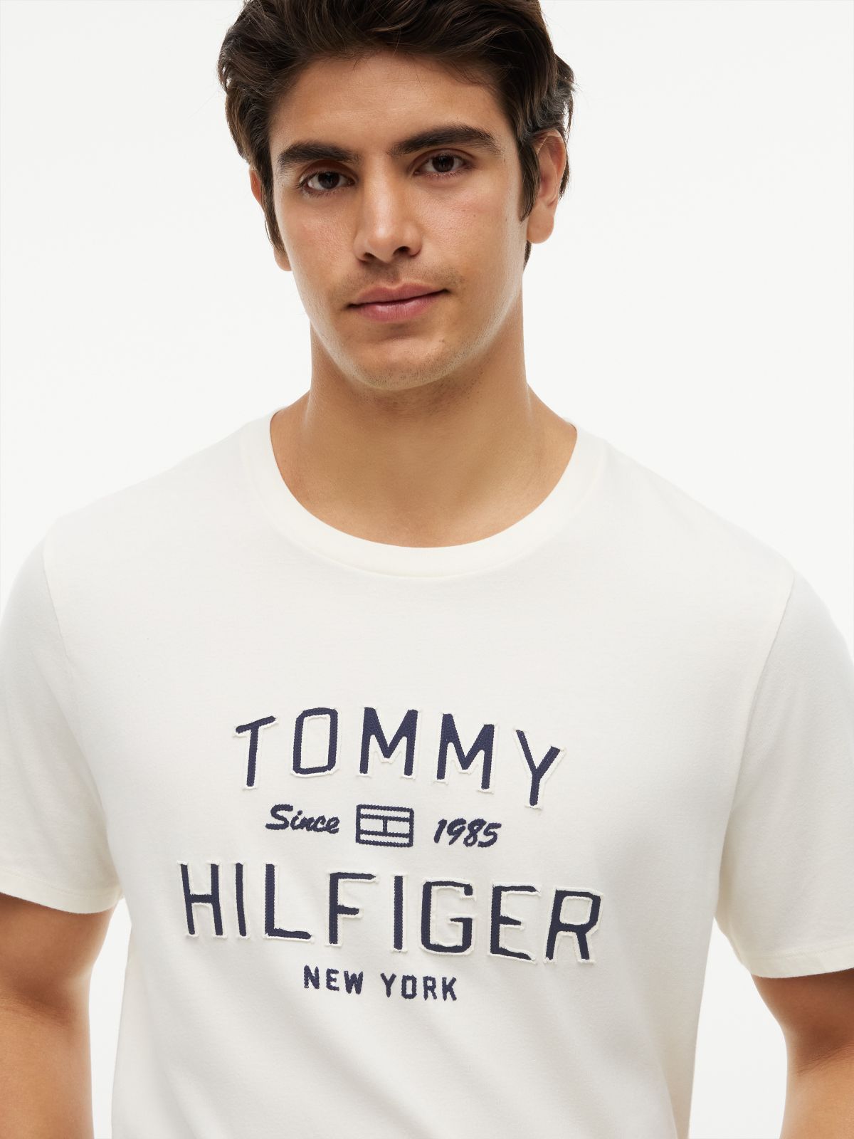 Hilfiger 1985 Logo T-Shirt — Rich Cream