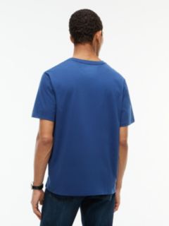Embroidered Flag Logo T-Shirt — Indigo Blue 4