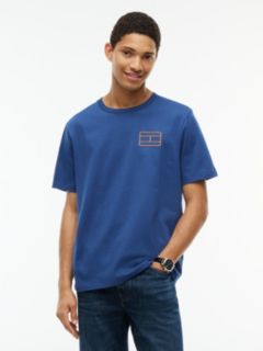 Embroidered Flag Logo T-Shirt — Indigo Blue 1