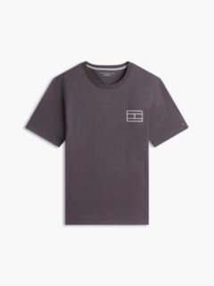 Embroidered Flag Logo T-Shirt — Washed Black 5