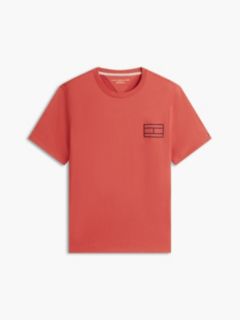 Embroidered Flag Logo T-Shirt — Terracotta Red 5