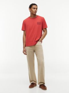 Embroidered Flag Logo T-Shirt — Terracotta Red 2