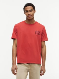 Embroidered Flag Logo T-Shirt — Terracotta Red 1