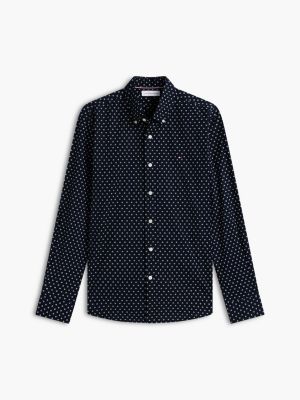 Мужские рубашки Tommy Hilfiger Regular Fit Mini Floral Print Shirt — фото 5