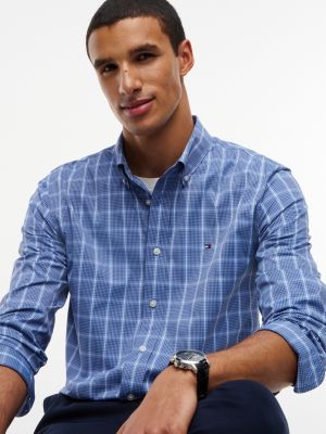 Мужские рубашки Tommy Hilfiger Regular Fit Windowpane Tech Shirt — фото 3