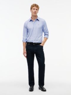 Regular Fit Windowpane TH Performance Shirt — Wedge Blue 2