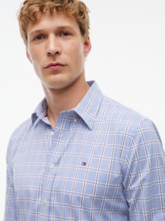 Regular Fit Windowpane TH Performance Shirt — Wedge Blue 3