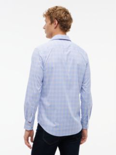 Regular Fit Windowpane TH Performance Shirt — Wedge Blue 4