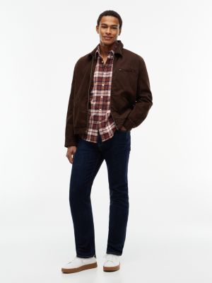 Мужская рубашка Tommy Hilfiger Regular Fit Tartan Flannel, цвет: Бордовый клетчатый — фото 2