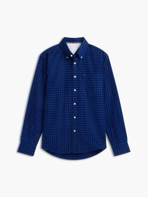 Мужская рубашка Tommy Hilfiger Regular Fit Gingham Flannel, цвет: Синий — фото 6