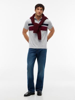 Мужские свитеры Tommy Hilfiger Regular Fit Block Stripe Polo — фото 2