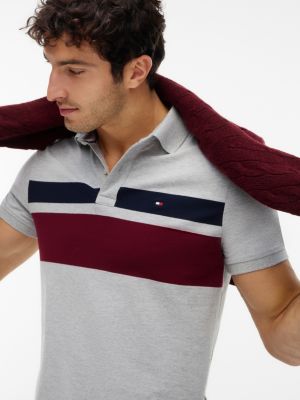 Мужские свитеры Tommy Hilfiger Regular Fit Block Stripe Polo — фото 3