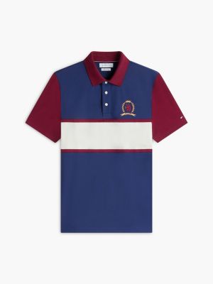 Мужские свитеры Tommy Hilfiger Regular Fit Crest Logo Colorblock Polo — фото 5