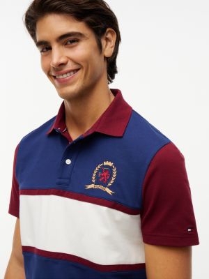 Мужские свитеры Tommy Hilfiger Regular Fit Crest Logo Colorblock Polo — фото 3