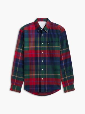 Мужская рубашка Tommy Hilfiger Regular Fit Bold Plaid Flannel, цвет: Разноцветный — фото 5
