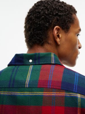 Мужская рубашка Tommy Hilfiger Regular Fit Bold Plaid Flannel, цвет: Разноцветный — фото 3