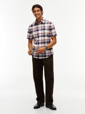 Мужские рубашки Tommy Hilfiger Regular Fit Plaid Oxford Shirt — фото 2