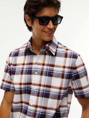 Мужские рубашки Tommy Hilfiger Regular Fit Plaid Oxford Shirt — фото 3