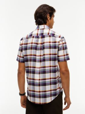 Мужские рубашки Tommy Hilfiger Regular Fit Plaid Oxford Shirt — фото 4