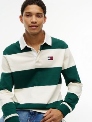 Мужские топы Tommy Hilfiger Regular Fit Striped Rugby Polo — фото 3