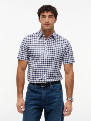 Regular Fit Check Oxford Shirt, Preppy Navy