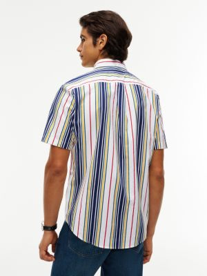 Мужские рубашки Tommy Hilfiger Regular Fit Multi-Stripe Oxford Shirt — фото 4