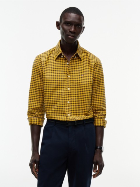 Мужские рубашки Tommy Hilfiger Regular Fit Mini-Check Oxford Shirt