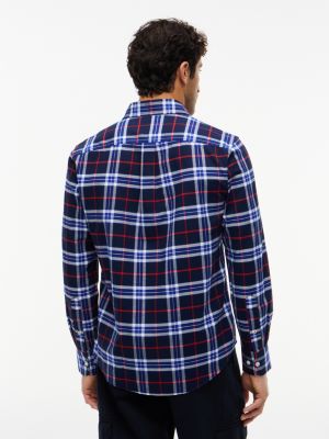 Мужские рубашки Tommy Hilfiger Regular Fit Tartan Oxford Shirt — фото 4