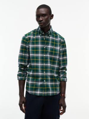 Regular Fit Tartan Oxford Shirt, Ornamental Green