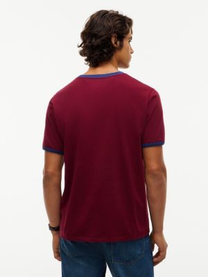 Мужские футболки Tommy Hilfiger Hilfiger Logo Ringer T-Shirt — фото 4