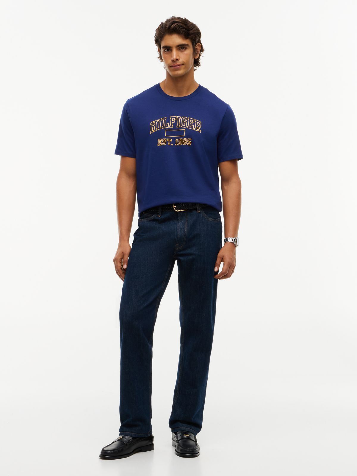 Varsity Hilfiger 85 Logo T-Shirt — Preppy Navy