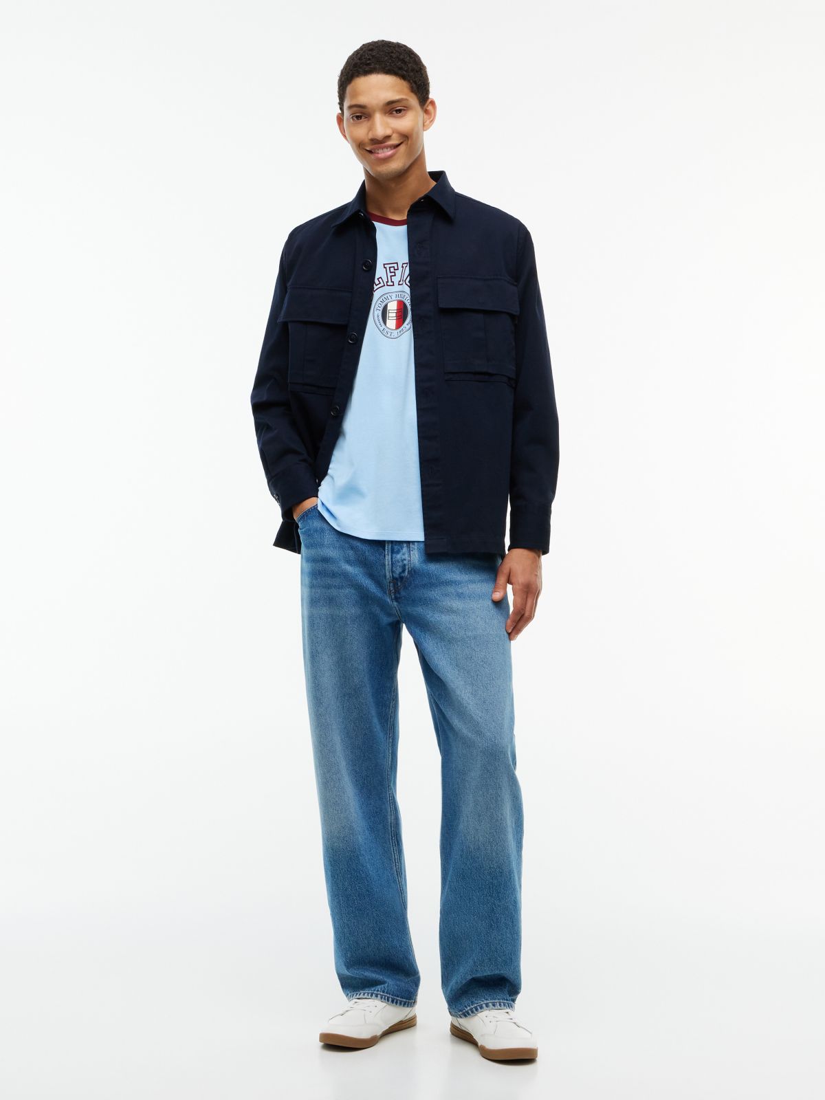 Hilfiger Circle Logo T-Shirt — Vessel Blue
