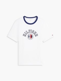 Hilfiger Circle Logo T-Shirt — White 5