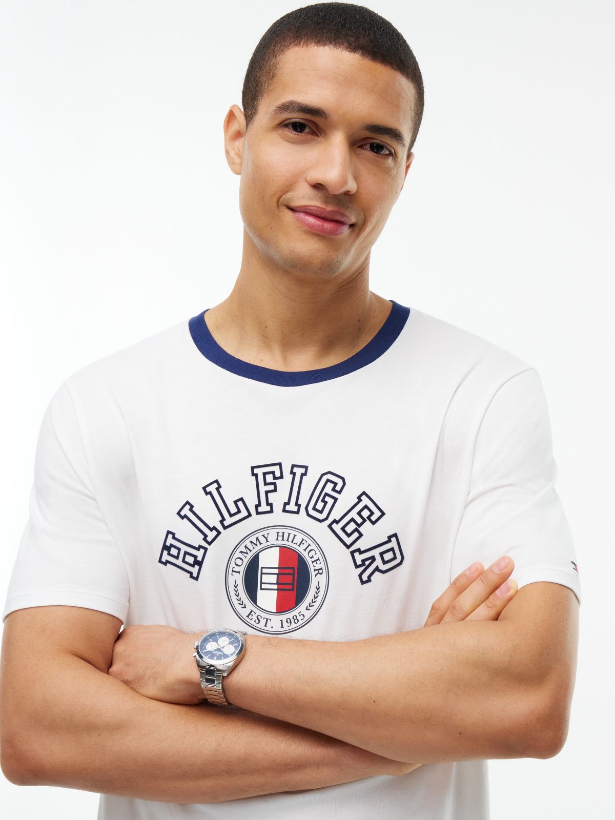 Hilfiger Circle Logo T-Shirt — White