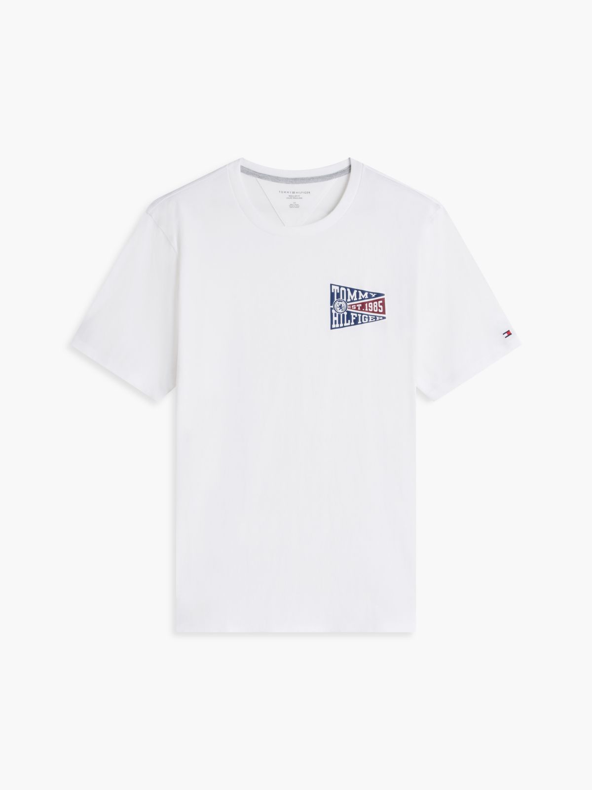 Varsity Flag Logo T-Shirt — White