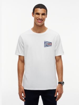 Varsity Flag Logo T-Shirt, White