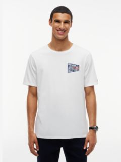 Varsity Flag Logo T-Shirt — White 1