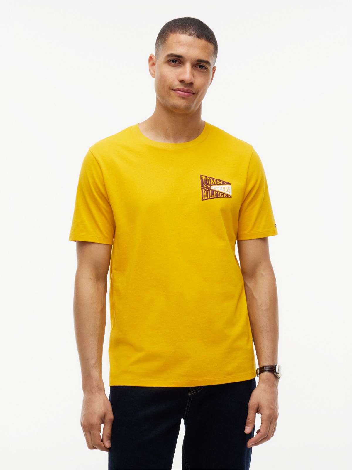 Varsity Flag Logo T-Shirt — Countryside Yellow