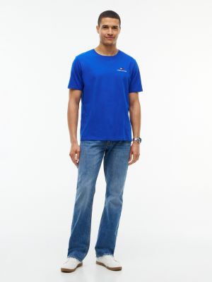 Мужская футболка Tommy Hilfiger Back H-Logo, цвет: Кобальтовый — фото 2