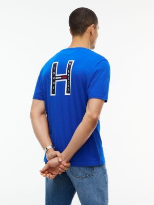 Мужская футболка Tommy Hilfiger Back H-Logo, цвет: Кобальтовый — фото 4