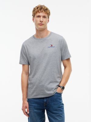 Back H-Logo T-Shirt, Grey Heather