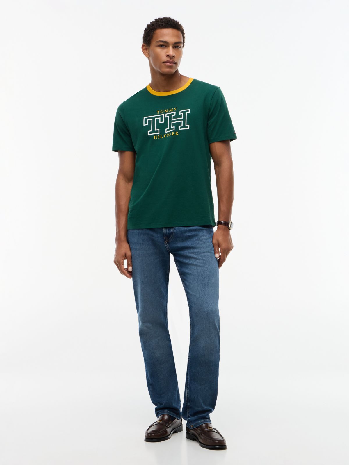 Bold Monogram T-Shirt — Ornamental Green