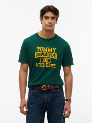 Athletic Department Logo T-Shirt, Ornamental Green