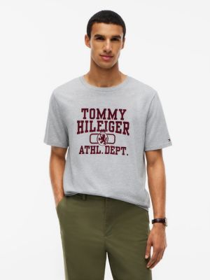 Athletic Department Logo T-Shirt, Grey Heather