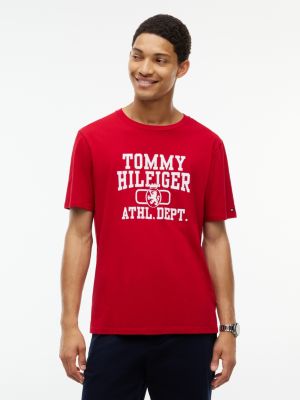Athletic Department Logo T-Shirt, Medium Red