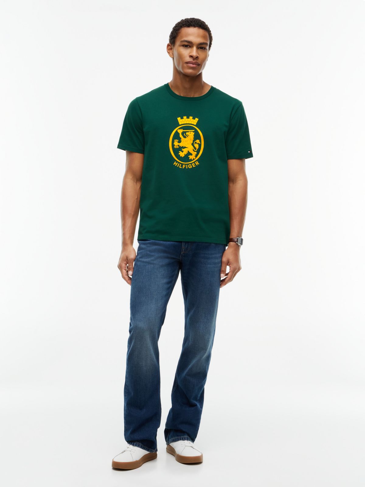 Big Crest Logo T-Shirt — Ornamental Green