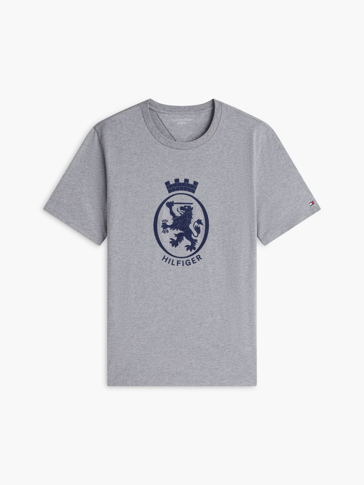 Big Crest Logo T-Shirt — Grey Heather